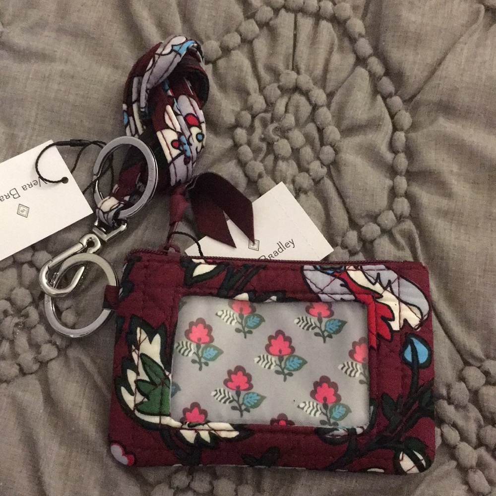 Vera Bradley wallet with matching lanyard